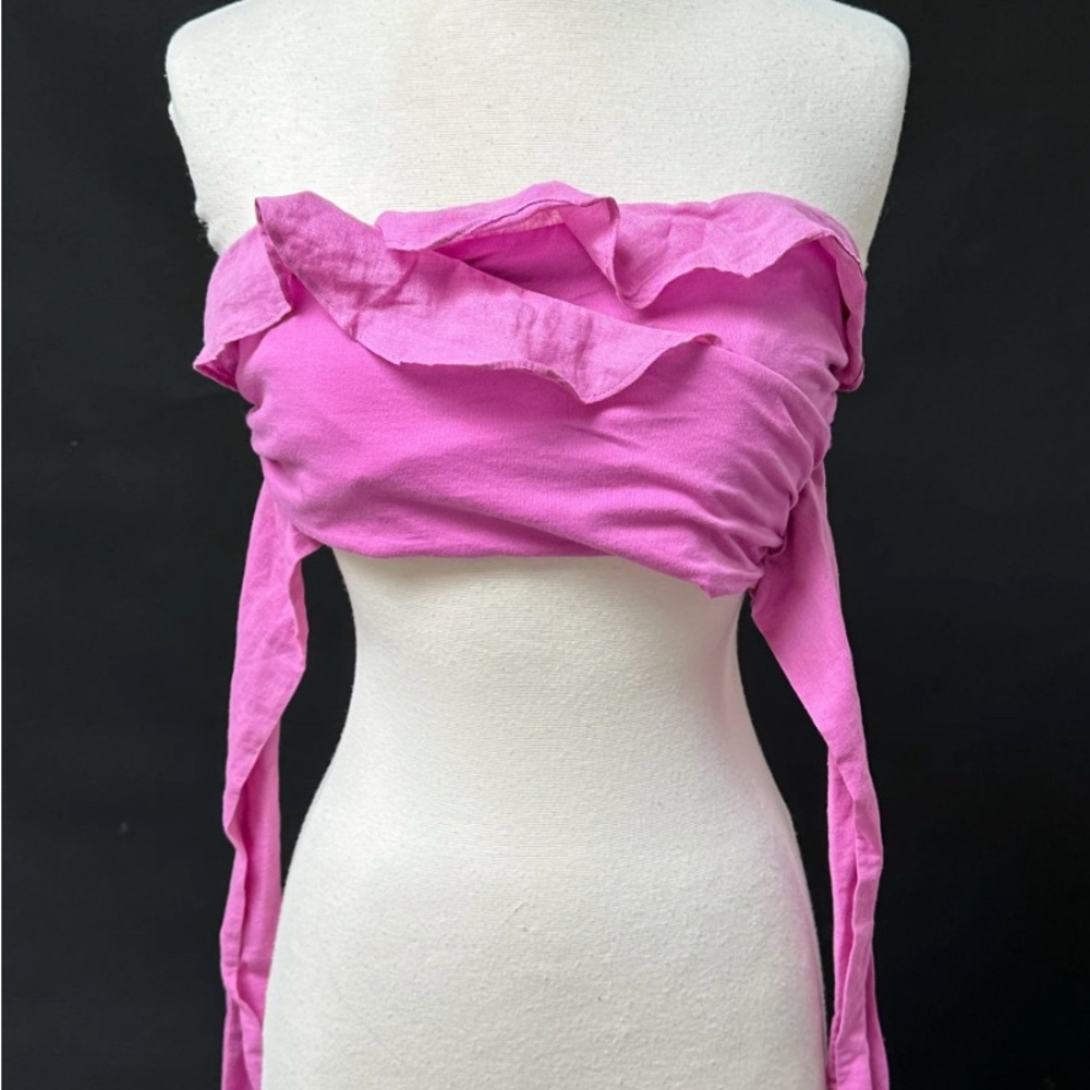 Anthropologie wrap around Ruffle Top